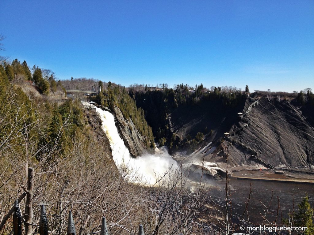 Découvrir Road Book à Québec Chute Montmorency Découvrir Road Book à Québec Chute Montmorency monblogquebec