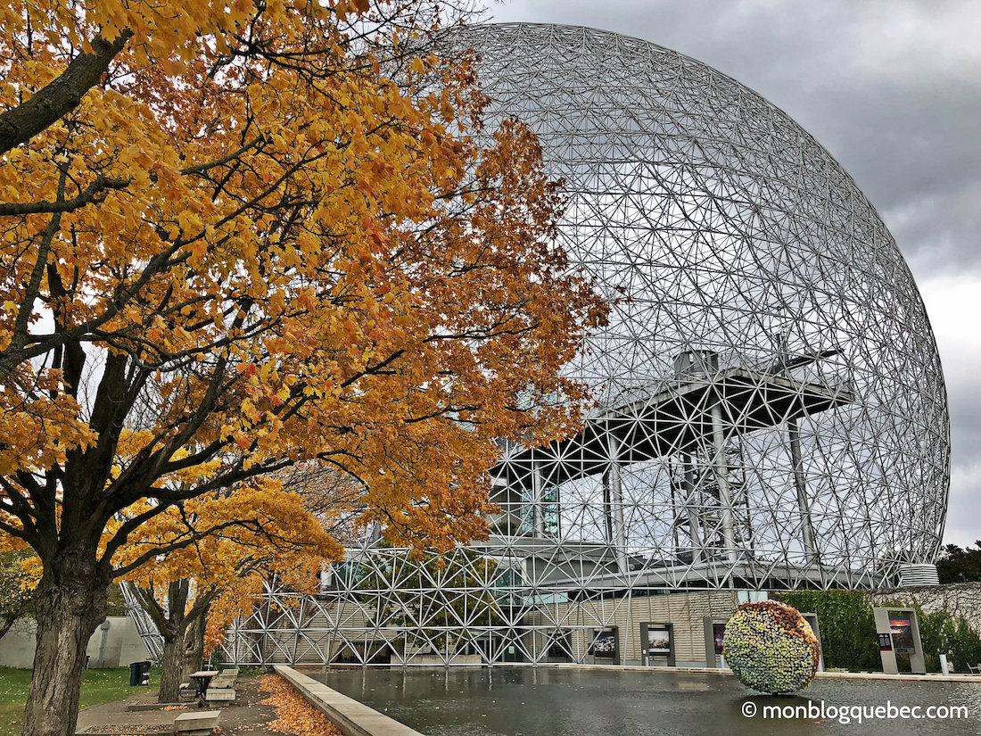 Vivre au Québec l'automne à Montréal Biosphère Parc Jean-Drapeau Vivre au Québec L'automne à Montréal monblogquebec