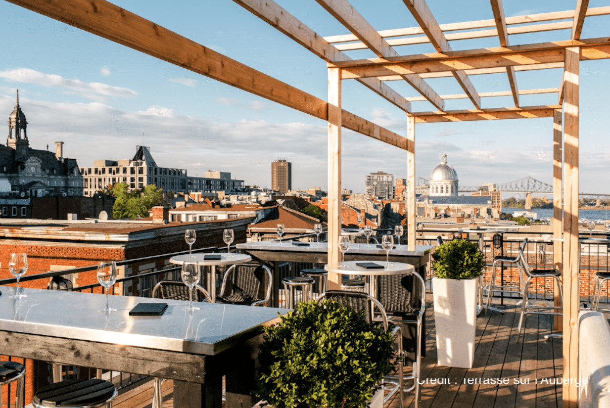 Nos coups de coeur Top 5 des terrasses avec vue à Montréal Terrasse sur l'Auberge Top 5 des terrasses avec vue à Montréal monblogquebec Terrasse sur l4auberge