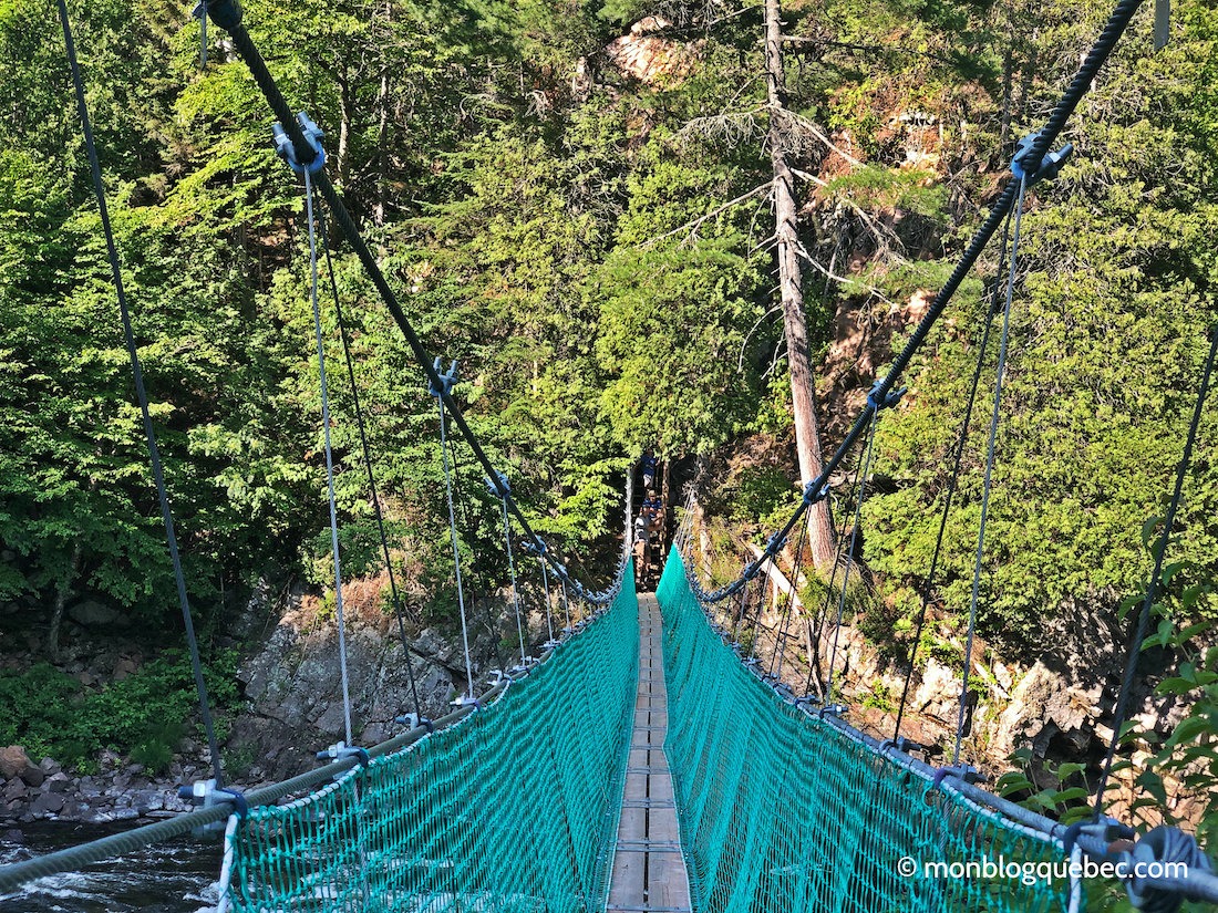 St-ferréol-les-neiges Pont suspendu en pleine nature st-ferréol-les-neiges Mon suspendu